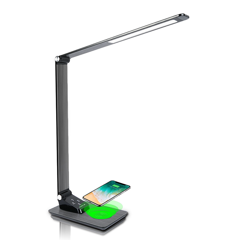 Wireless Charging Desk Lamp Five Level Dimming Led Desk Lamp Folding Smart Home Lights